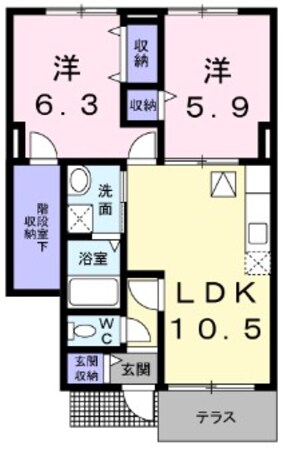 播磨高岡駅 徒歩25分 1階の物件間取画像